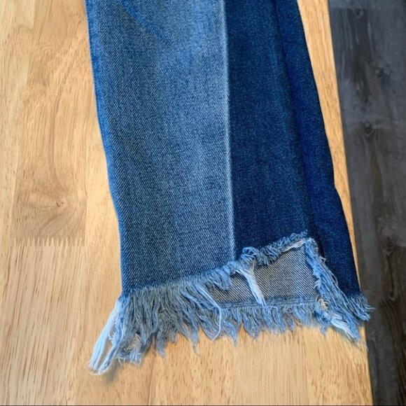 Hidden Jeans Two Tone Distressed Raw Hem Jeans Size 25 - Picture 5 of 14